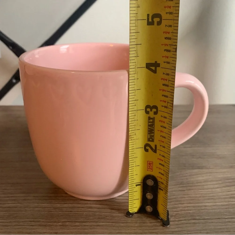 Pink Stoneware Hearts Coffee Tea Mug Target Valentine’s Day - Picture 5 of 7
